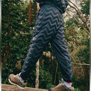 Free People Quilted Getting Lost Packable Pants Size S NWT